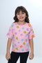 Girl's Crew Neck Short Sleeve Printed T-Shirt 24980