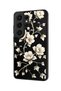 Samsung Galaxy S26 Ultra Compatible Glossy Premium Case with Gilded Flower Design - 5