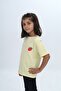 Girl's Crew Neck Short Sleeve Printed T-Shirt 24978 - 2