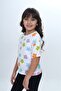 Girl's Crew Neck Short Sleeve Printed T-Shirt 24980 - 2