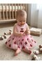 Cherry Embroidered Tulle Baby Girl Body Dress-Puffy Tutu