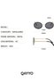 Sepia Stone Oval Black Sunglasses 2026 Model Uv400 Women's Design Sunglasses - 6