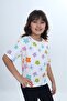 Girl's Crew Neck Short Sleeve Printed T-Shirt 24980