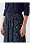 Elastic Waist Patterned Belmando Flared Skirt (S6) - 2