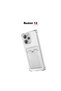 Redmi 12 Compatible Card Holder Wallet Transparent Edge Protected Corners Tank Phone Case - 4