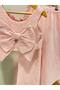 Bow Detailed Trousers Blouse Girls Pink Set - 3