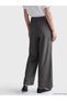 Elastic Waist Textured Satin Women's Trousers (S6) - 2