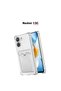 Redmi 13C Compatible Card Holder Wallet Transparent Edge Protection Corners Tank Phone Case - 3