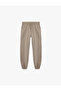 Drawstring Waist Viscose Blend Jogger Pants Pants
