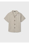 Boy's 100% Cotton Beige Shirt - 06170 - 2