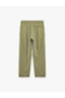 Viscose Pocket Detailed Double-Legged Summer Trousers with Tie Waist - 4