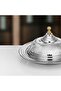 Diwan Tray with Cover 35 cm Silver - 3