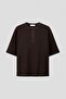 Loose Fit Linen-blend Henley top - 6