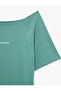 Cotton Boat Neck Short Sleeve Printed Oversize Sports T-Shirt - 5