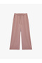 High Waist, Pocket Detail, Lace-Up, Comfortable Fit, Wide Leg Sports Sweatpants - 3