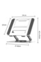 Adjustable 360° Rotating Laptop Stand, Foldable Ergonomic Holder for MacBook & 10-17 Inch Laptops - 2