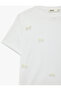 Bowknot Bead Detail Short Sleeve Crew Neck T-Shirt - 5