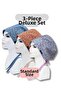 Standard Size 3-Piece Magnificent Pack Blue Nazlı Brown Nazlı Flowers Indigo Crispy Surgical Cap