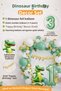 Dinosaur Themed Birthday Balloon Party Set Green Gold Balloon Set & Dino Balloon Set - 2