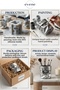 Makeup Organizer Makeup Brush Holder Makeup Organizer Organizer Silver Antique Color Model 80 - 8