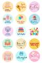 Special Birthday Gift Package Set, 50 Paper Bags (18X30 cm) and 60 Stickers - 3