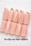 10 Pieces of Curlers with Buckle Velcro - Hair Curlers, Hair Curlers, Small Size Clips