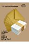 100Pcs Mini Envelope 70Mmx90Mm Kraft Envelope Gift Birthday Wishes Envelope with White Note Card - 3