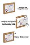 Children's Artwork Frame, with Picture Storage Compartments, Magnetic Lid, Suitable for A4 Size - 3