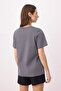 Anthracite Regular/Normal Fit Short Sleeve Foil Printed 100% Cotton Knitted T-Shirt Twoss26Ts00073 - 4