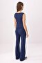 Wardrobe Essentials-Navy Blue Fitted/Sleeveless Knitted Top and Bottom Set Twoss26Au00122 - 4