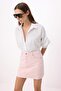 Pembe Mini Denim %100 Pamuklu Etek TWOSS26ET00070 - 2