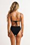 Black Triangle Covered High Waist Regular Bikini Set with Accessories Tbess26Bt00062 - 2