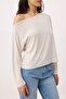 Taş More Sustainable Kayık Yaka Relaxed/Rahat Kesim Modal Premium Örme Bluz TWOAW25BZ00282 - 3