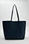 Navy Blue Women's Maxi Size Shoulder Bag with Computer Bag/Pouch Takss26Oc00031