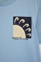 Ecru-Blue Boy's Printed Knitted T-Shirt Tkdss26Ts00033 - 9