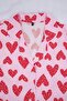 Pembe Kalpli Gömlek Yaka Örme Büyük Beden Pijama Takımı TBBSS26AI00054 - 6
