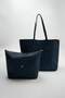 Navy Blue Women's Maxi Size Shoulder Bag with Computer Bag/Pouch Takss26Oc00031 - 2