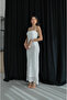 White Lace Strappy Dress with Handles - 4