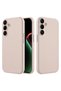 Samsung Galaxy A35 5g Compatible Case K Velvet Erasable Launch Silicone Case Beige