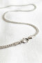 Braided Model Silver Color Stainless Steel Men's Necklace - 60 cm - 3