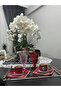 Pleksi Boru Mat Gołd Tęsı for 4-6 People Tea/Coffee/Engagement/Promise