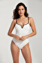 Plunging Neckline Back Detail Bürümcük Spaghetti Strap Swimsuit - 2