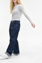 Samantha Vintage Navy Blue Striped Baggy Boyfriend Shalwar Jeans - 4