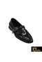 Women's Black Genuine Patent Leather Shoes 505320085-1 - 3