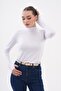 100% Viscose Fabric Women's Finger Detail Bodysuit 2-Piece Black-White Combination Different Styles Every Day - 3