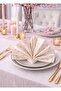 Natural Linen Napkin 34X34 cm – Promise Engagement Table Napkin, Invitation Table Napkin, Dowry Napkin Set of 6 - 3