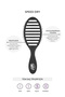 Speed Dry Hair Brush Black - 3