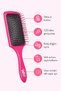 Paddle Detangler Wide Hairbrush for Thick Strands of Hair Pink - 5