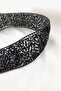 Full Crystal Stone Embroidered Choker Collar Necklace - 4