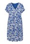 Plus Size V-Neck Short Sleeve Pocketed Floral Print Midi Dress 616286 - 6